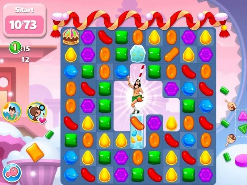 India Candy Blast gameplay screenshot showing colorful candy pieces